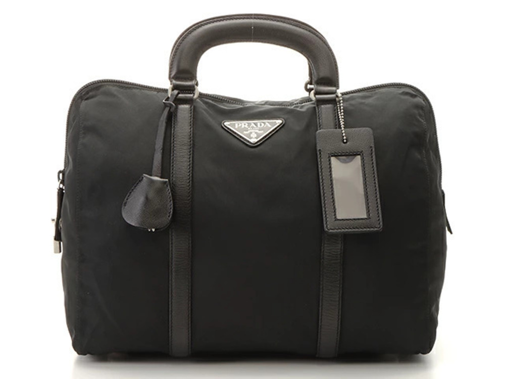 Prada handbag calfskin black